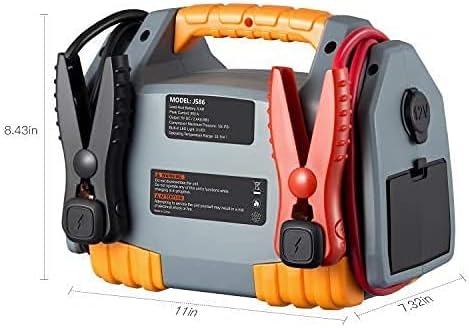 POTEK Jump Starter 900 Peak Amps Power Station with 150 PSI Air compressor with 2.4A USB Port