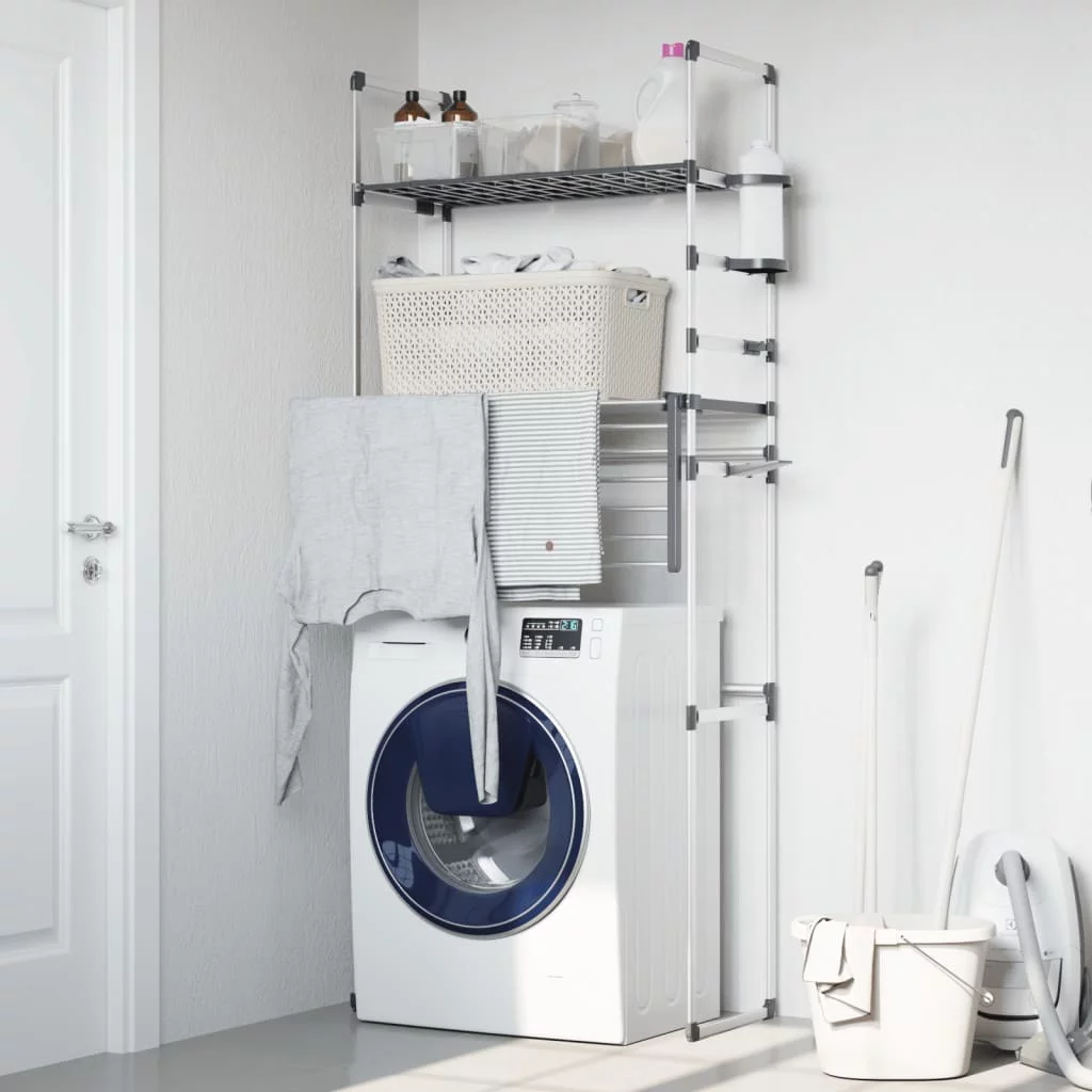 Anself Washing Machine Shelf 30.3"x20.5"x75.6" Aluminum
