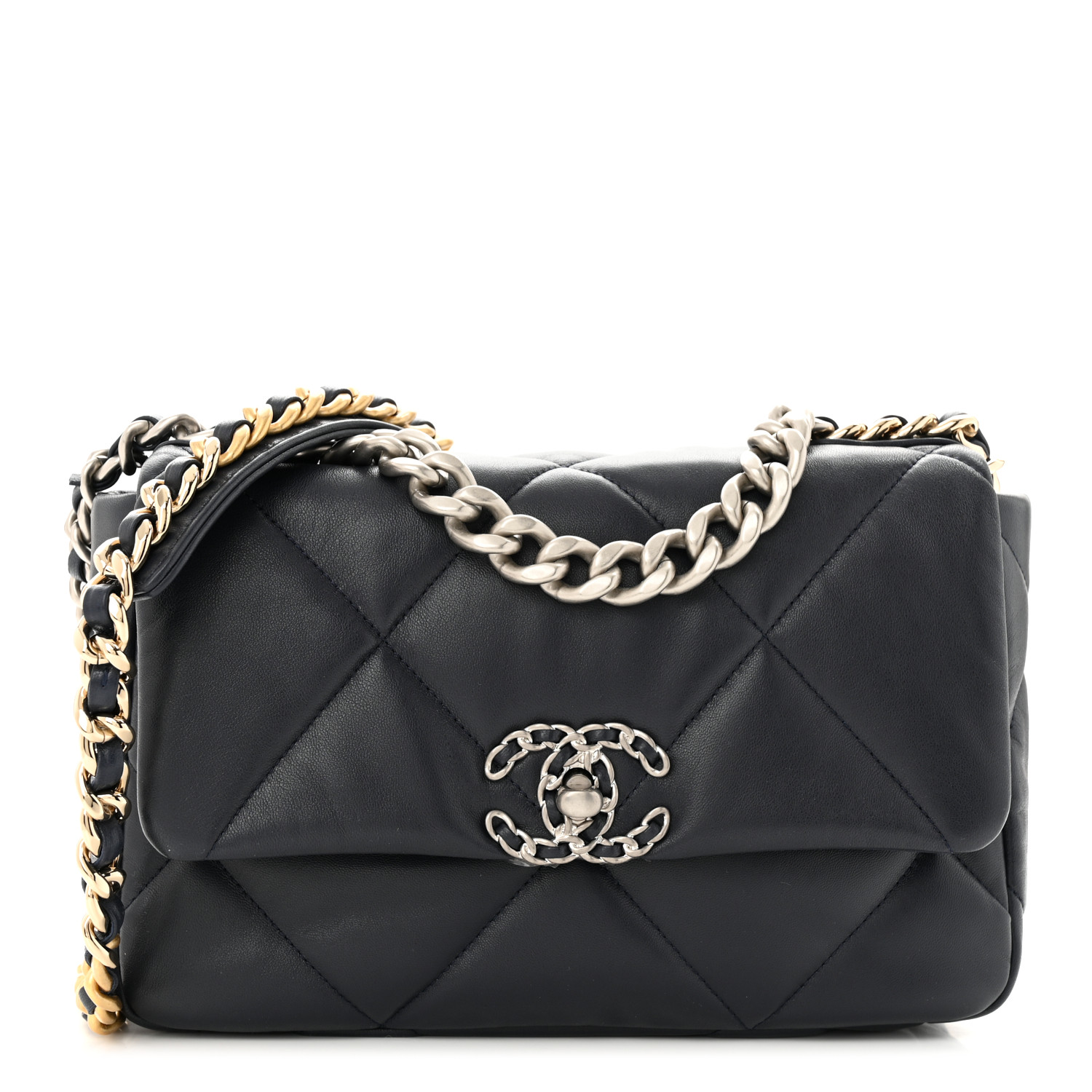 Lambskin Quilted Medium Chanel 19 Flap