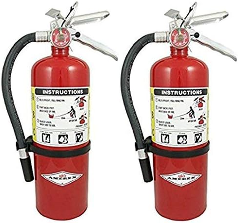 Amerex B500, 5lb ABC Dry Chemical Class A B C Fire Extinguisher (2 Pack)