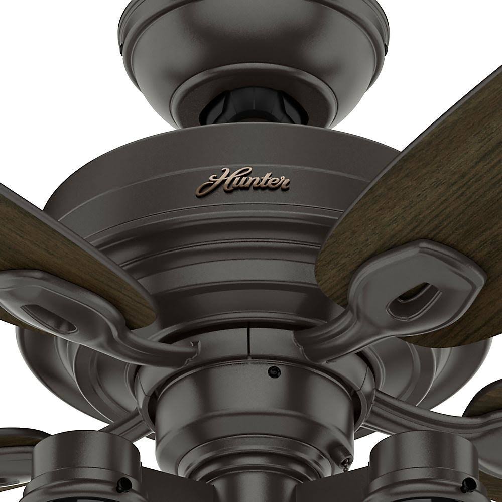 Hunter Crown Canyon II 52 in. LED Indoor Noble Bronze Ceiling Fan with Light Kit 50427