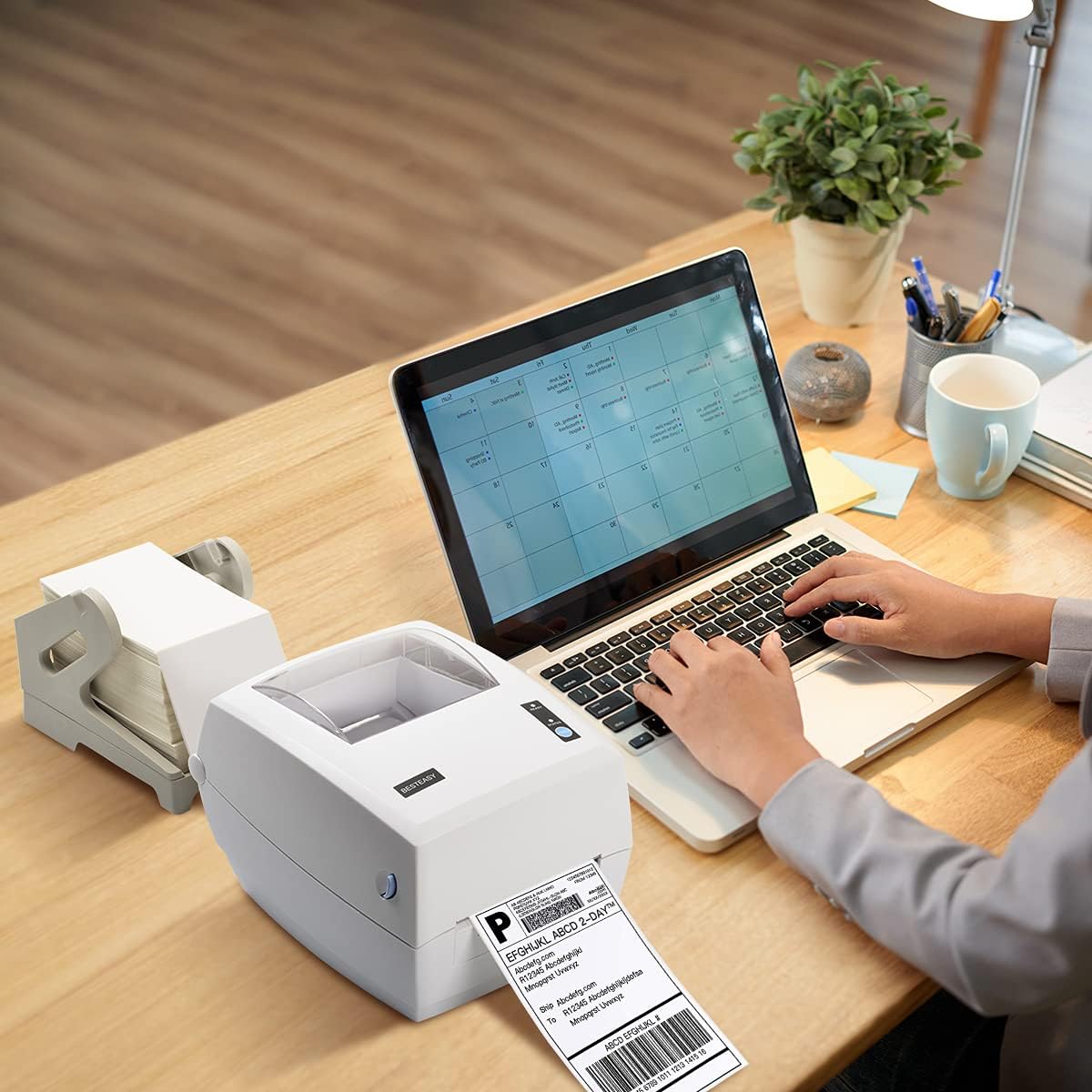 BESTEASY Thermal Label Printer, High Speed Label Printer for Shipping Packages, Label Printer for Small Business, Compatible with USPS,FedEx,Amazon