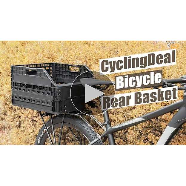 CyclingDeal Bike Bicycle Foldable Rear Basket Storage 34L Large Capacity - Sports Supplies Online Store