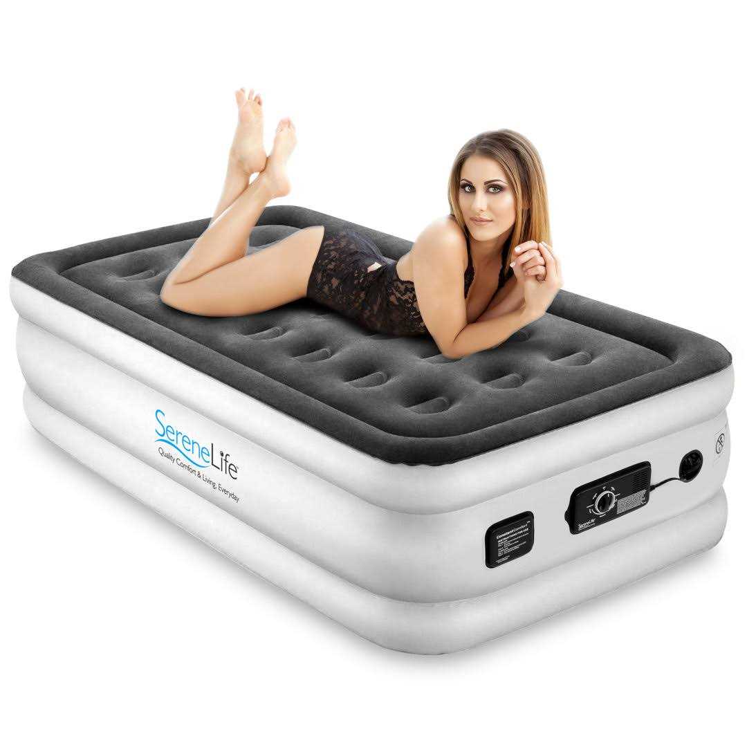 Serenelife 18 in. Twin Premium Raised Airbed - Sports Supplies Online Store