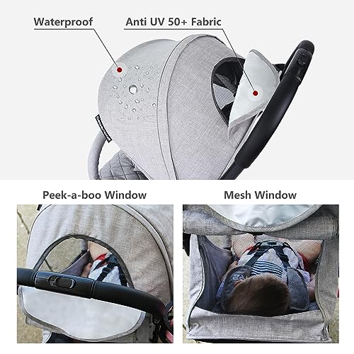 Beberoad Love R2 Small Travel Stroller Compact Stroller Foldable Lightweight Baby Stroller for Airplane