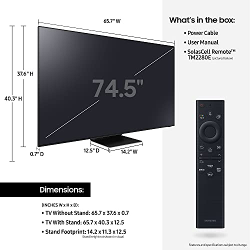 SAMSUNG 65-Inch Class Neo QLED 8K QN800B Series Mini LED Quantum HDR 32x, Dolby Atmos, Object Tracking Sound+, Ultra Viewing Angle
