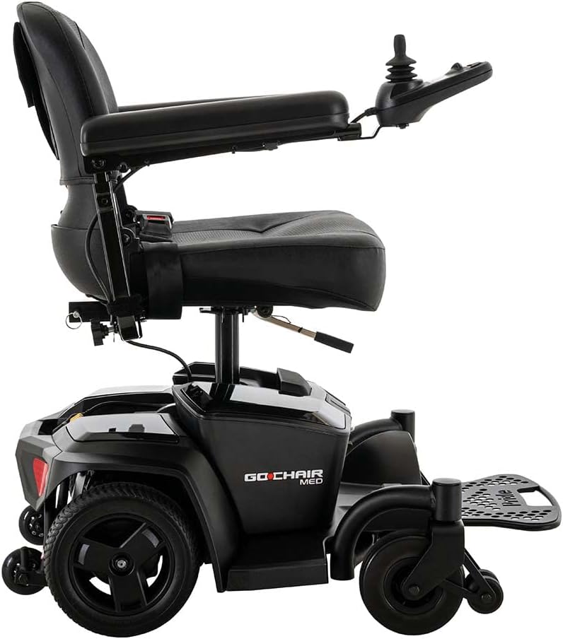 Pride Mobility Go Chair Med Group 2 Power Chair, Rear Wheel Drive, Motorized Electric Wheelchair for Adults, 300 lbs. WC, Up to 3.7 MPH
