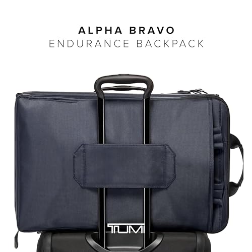 TUMI - Alpha Bravo Endurance Backpack - Large Travel Laptop Backpack - 22.0" X 14.0" X 8.5" - For 17" Laptop - Midnight Navy/Khaki