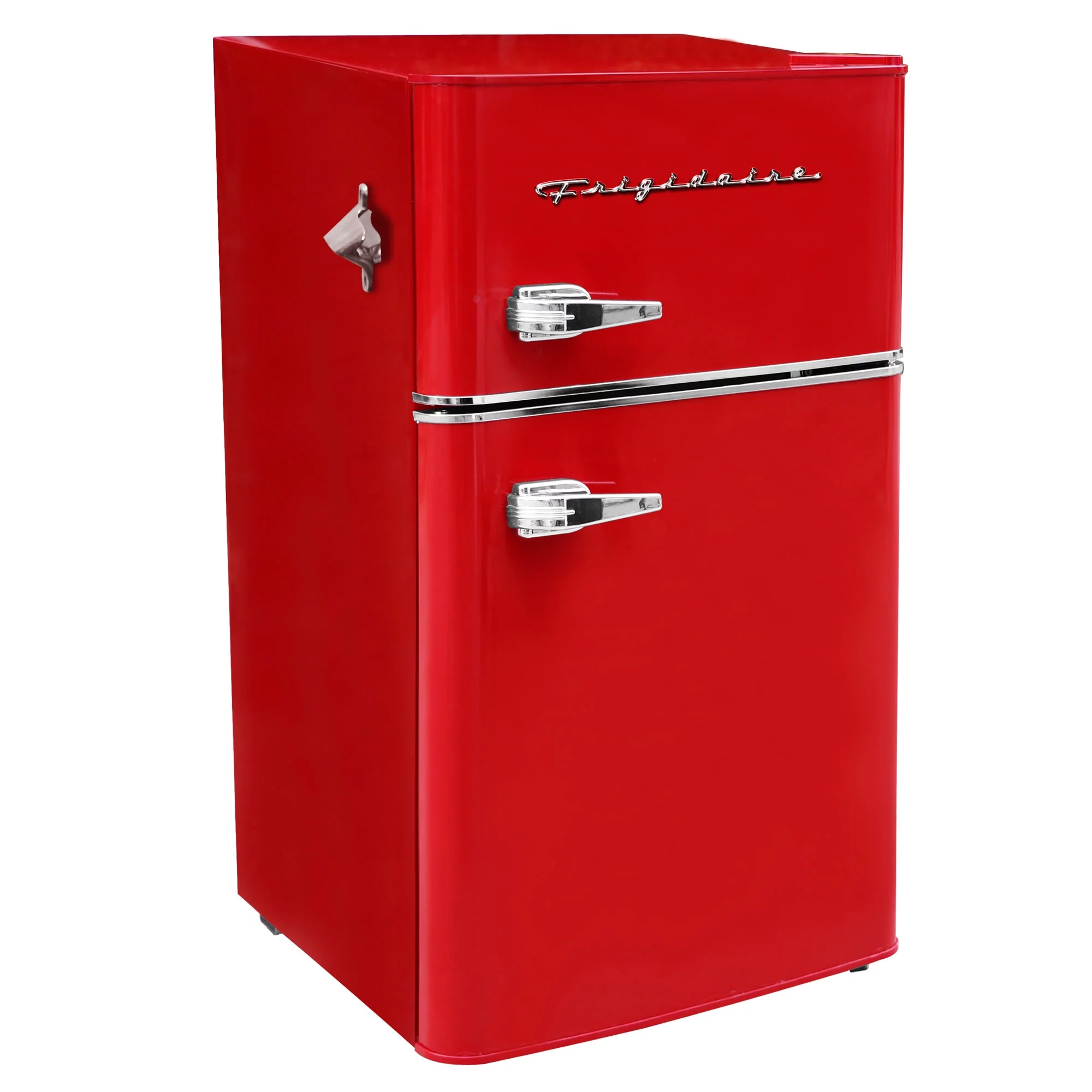 Frigidaire Retro 3.1 Cu ft Two Door Compact Refrigerator with Freezer, Red - Radiant Selections