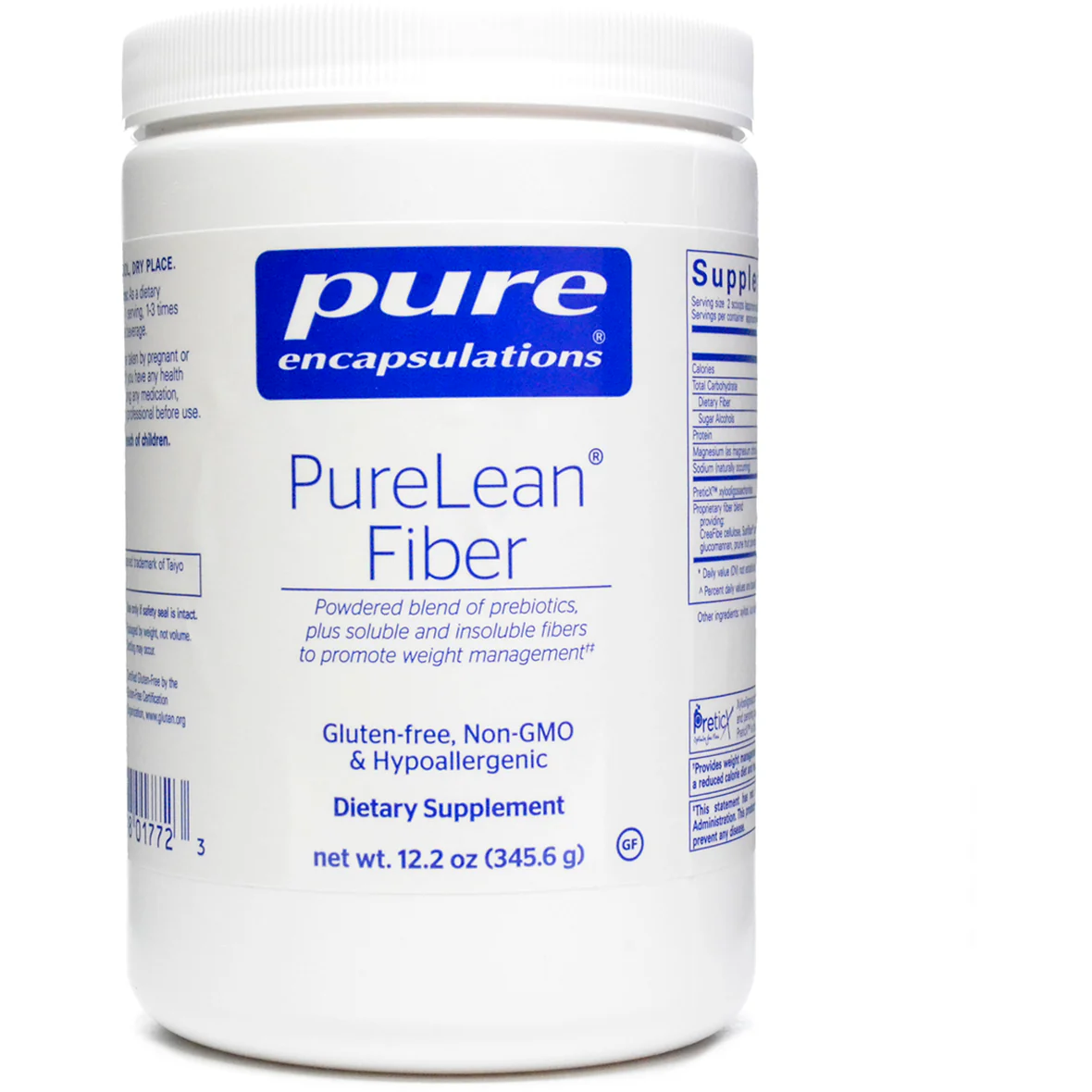 PureLean Fiber 345 gms by Pure Encapsulations - Kansas Nuitrition - HNZSDS