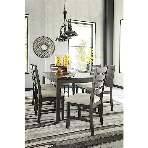 Signature Design by Ashley Caitbrook Rustic 7 Piece Dining Set, Include Table and 6 Chairs, Gray