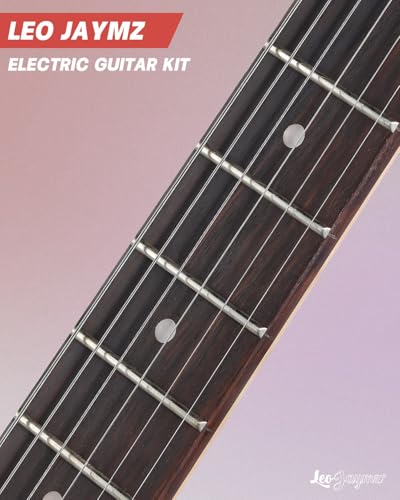 Leo Jaymz 39" Full Size ST Style Electric Guitar Starter Kit with SSH Pickup, 5W Portable Amp, Tuner, Gig Bag, Strap & Accessories (Violet Ocean)
