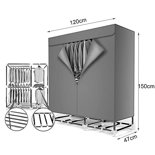Indoor Electric Clothes Dryer Airer, Warm Air Drying Wardrobe, Soon Heated Clothes Drying Pod Cabinet - Dries Using Hot Air Fan (Color : 900W-Blue