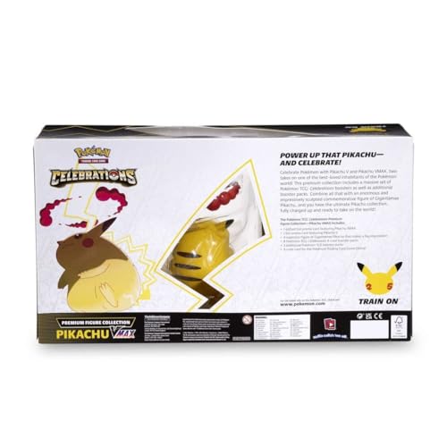 Pokemon TCG: Celebrations Premium Figure Collection Pikachu VMAX, Multicolor