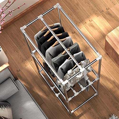 Indoor Electric Clothes Dryer Airer, Warm Air Drying Wardrobe, Soon Heated Clothes Drying Pod Cabinet - Dries Using Hot Air Fan (Color : 900W-Blue