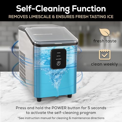 Igloo Electric Countertop Ice Maker Machine - Automatic and Portable - 33 Pounds in 24 Hours - Icecube Maker - Plastic Scoop and Basket