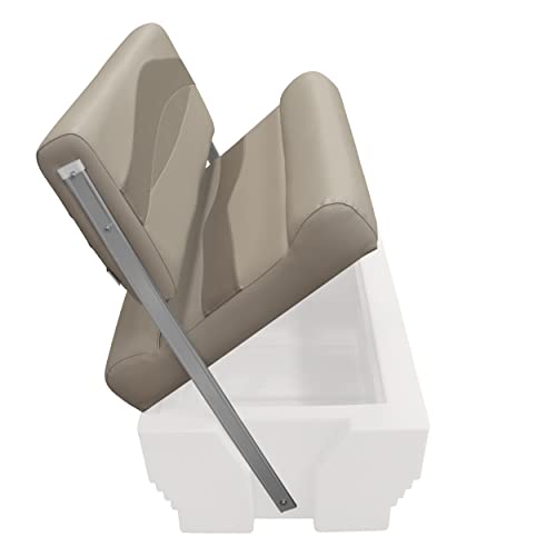 Wise BM1152-1066 Premier Series Pontoon Flip-Flop Seat Cushion Set, Stone/Mocha Java/Khaki