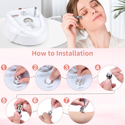 Kendal Microdermabrasion Machine, Professional Diamond Microdermabrasion Machine, Facial Beauty Equipment for Esthetician Supplies
