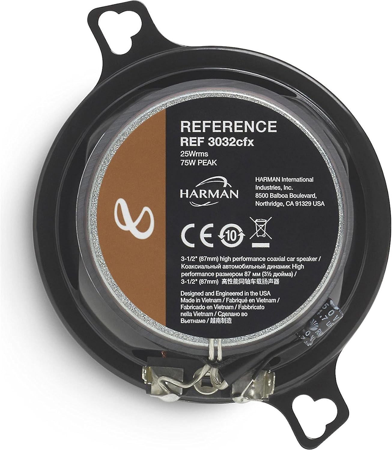 Infinity Reference REF-3032CFX 3-1/2" 2-Way Car Speakers - Pair Pack of 2