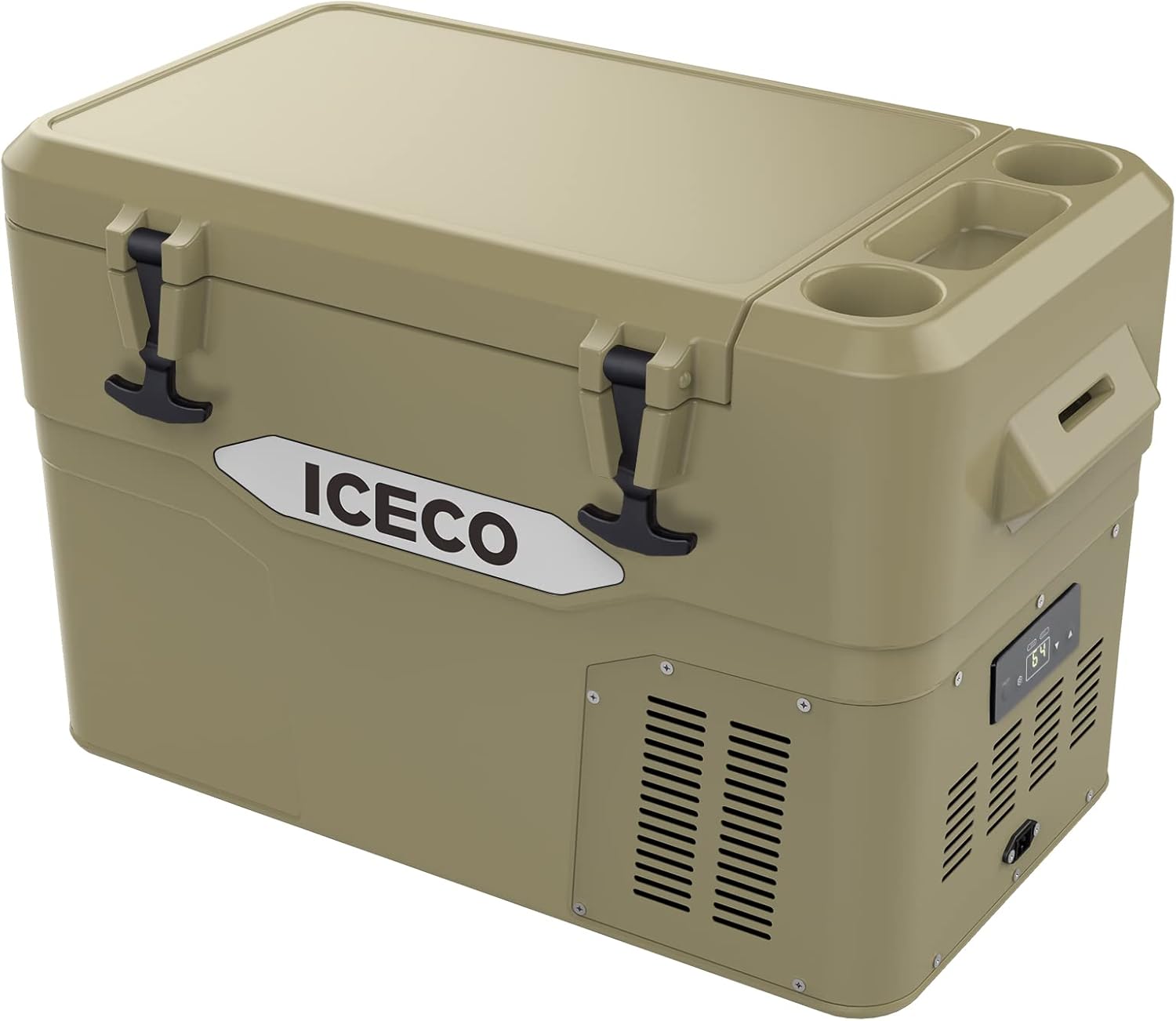 ICECO JP60P, 3 in 1 Refrigerator, Rotomolded Construction 12 Volt Portable Fridge Freezer Cooler, 60L Car Fridge Powered by SECOP, DC 12/24V