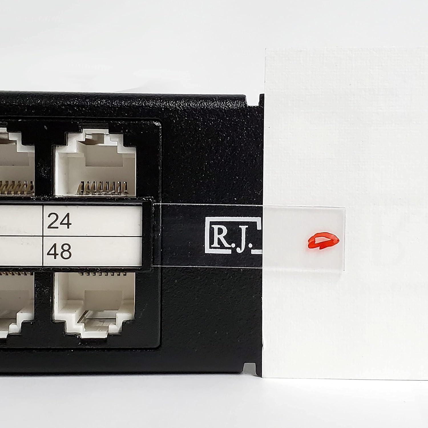 R.J. Enterprises® -HDPP-C6-48 ONE U-No Punch Down,Cat6,Patch Panel (10 Gig,TOOL-LESS, Feed Through