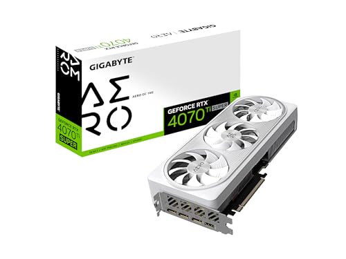 GIGABYTE GeForce RTX 5070 Ti AERO OC 16G Graphics Card, 16GB 256-bit GDDR7, PCIe 5.0, WINDFORCE Cooling System, GV-N507TAERO OC-16GD Video Card