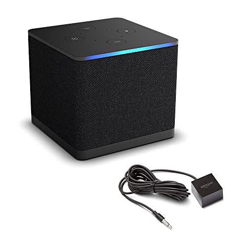 Amazon Fire TV Cube (newest model) with AI-powered Fire TV Search, Hands-free streaming device with Alexa, Wi-Fi 6E, 4K Ultra HD