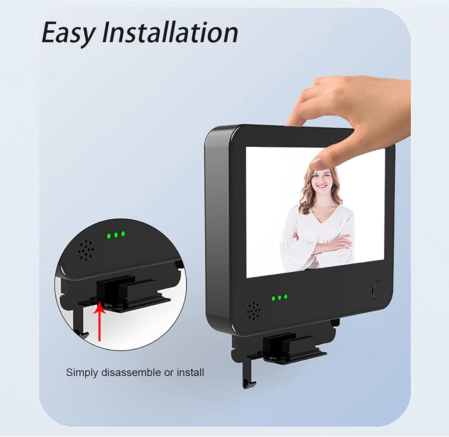 VIDEW 1080P WiFi Video Doorbell Peephole Camera Home Door Viewer 4.3 Inch Wide Angle Motion Detection Tuya Smart APP Remote Control for Apartment
