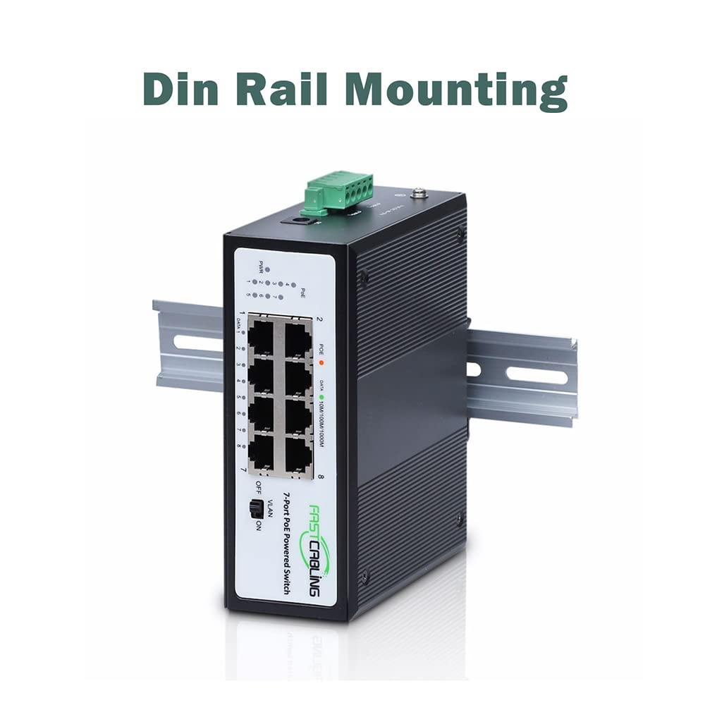 PoE Powered Switch, PoE+ Extender, 71W Passthrough Power, Re-use Existed cat5e/cat6 Cable, Ethernet Port Expanding, IEEE802.3bt Standard