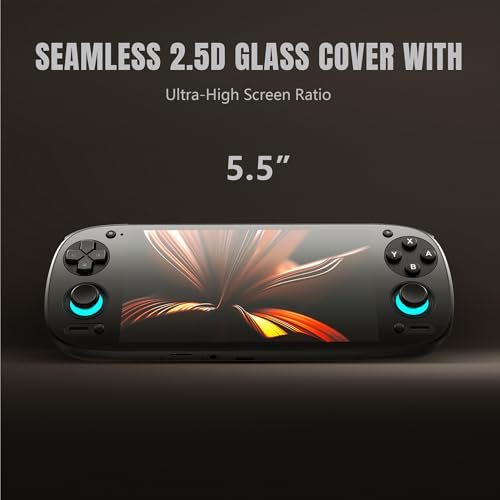 Retroid Pocket 5 Retro Handheld Game Console, 8+128G, 5.5-inch Touchscreen 1080p Portable Android Gaming Handheld with Adreno 650 GPU & WiFi 6/BT5.1