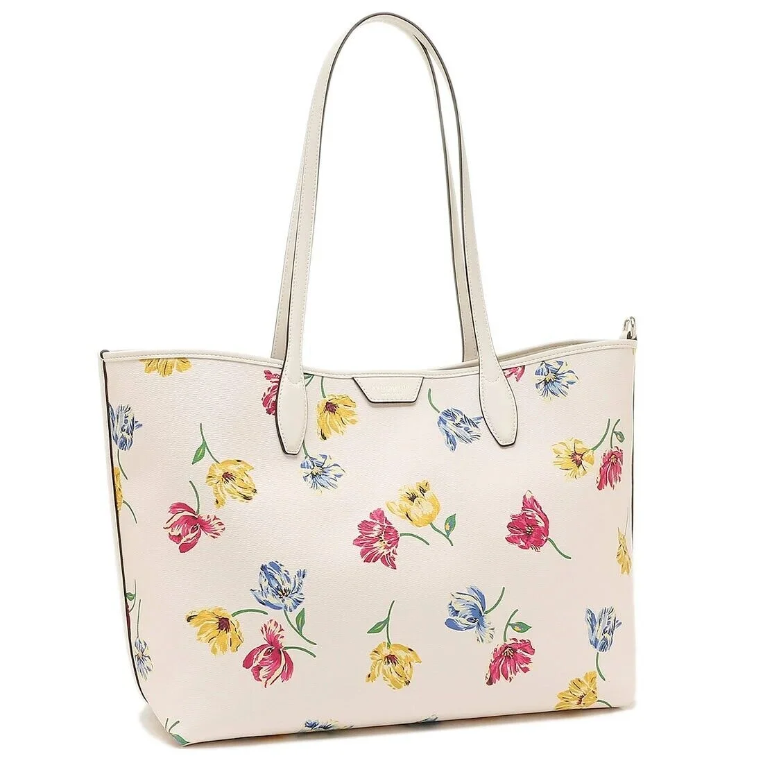 Kate Spade Sutton Large Tote Bag Ivory Tulip Toss Cream Floral Purse KB293 - Radiant Selections