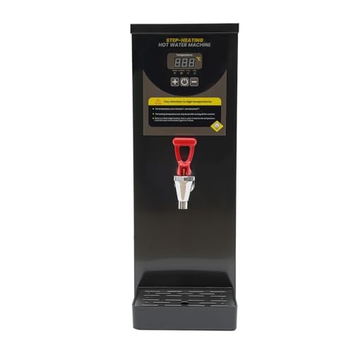 Step-Heating Commercial Hot Water Dispenser Commercial Water Boiler,Stainless Steel Electric Dispenser,Large Capacity 35L/H Hot Water
