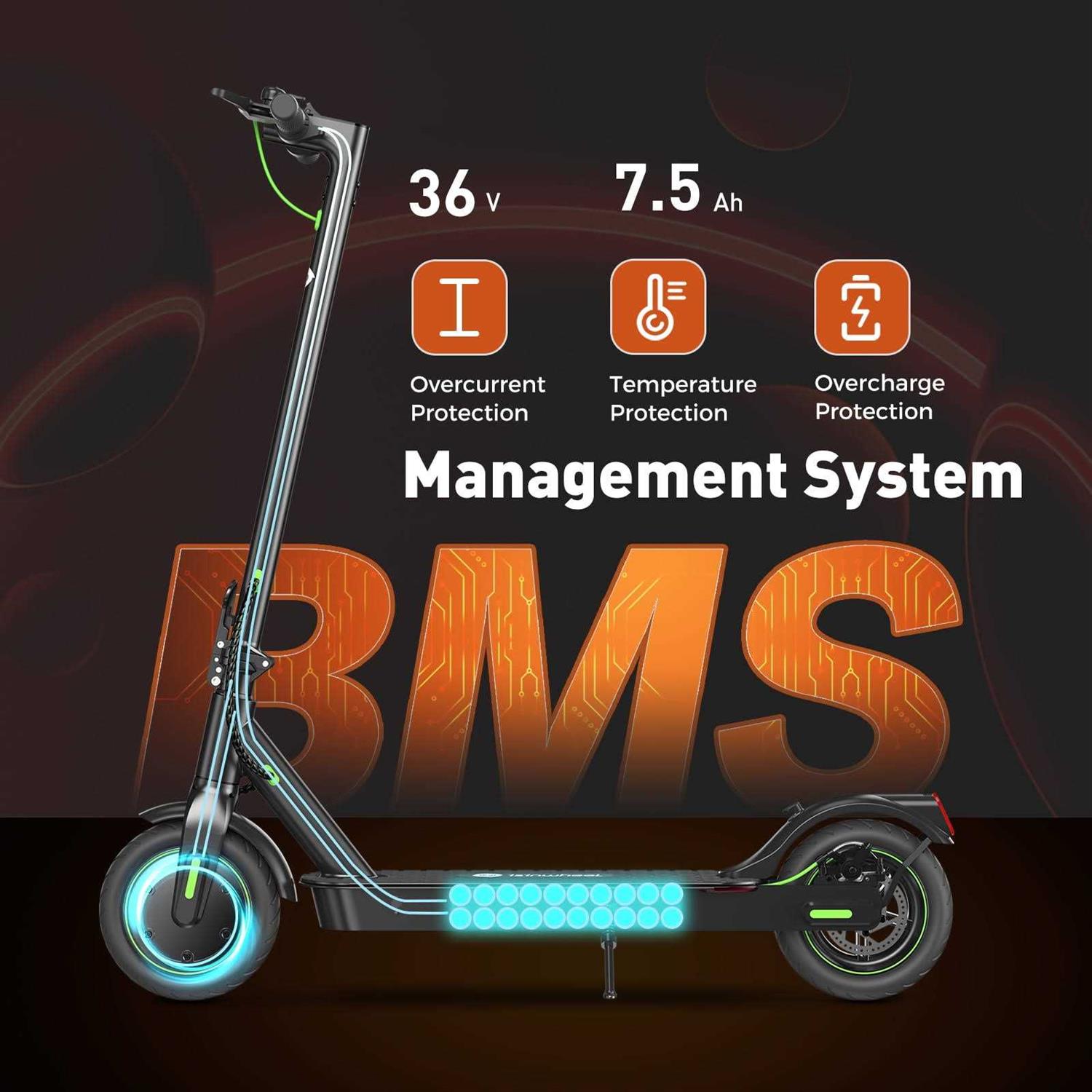 Isinwheel S9Pro Electric Scooter 18.6 Mph Up To 21 Miles Long Range - Sports Supplies Online Store