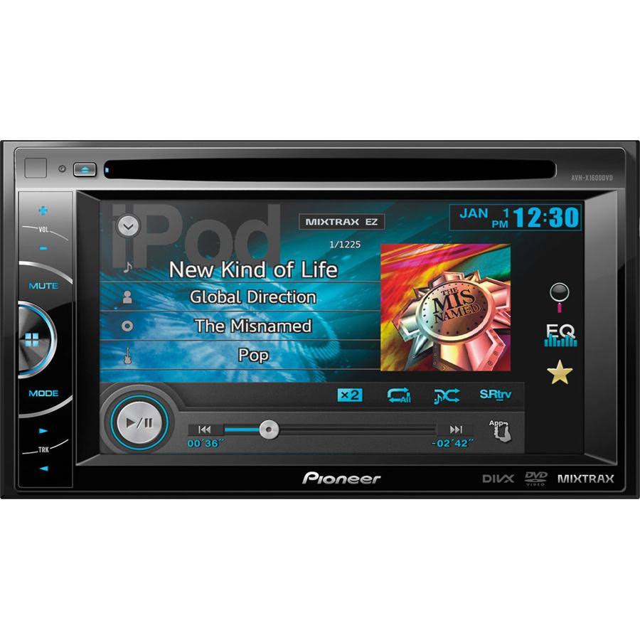 Pioneer AVH X1600DVD In-dash DVD Receiver - 6.1x22 Touch Display