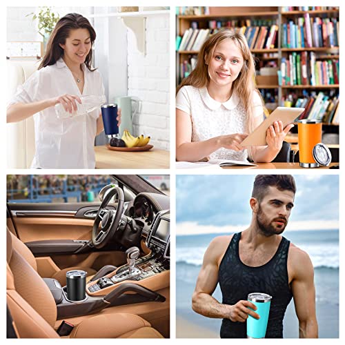 Sieral 36 Packs Stainless Steel Tumbler Bulk with Lid Vacuum Double Wall Insulated Travel Coffee Mug Powder Coated Tumbler Cup for Graduation Wedding