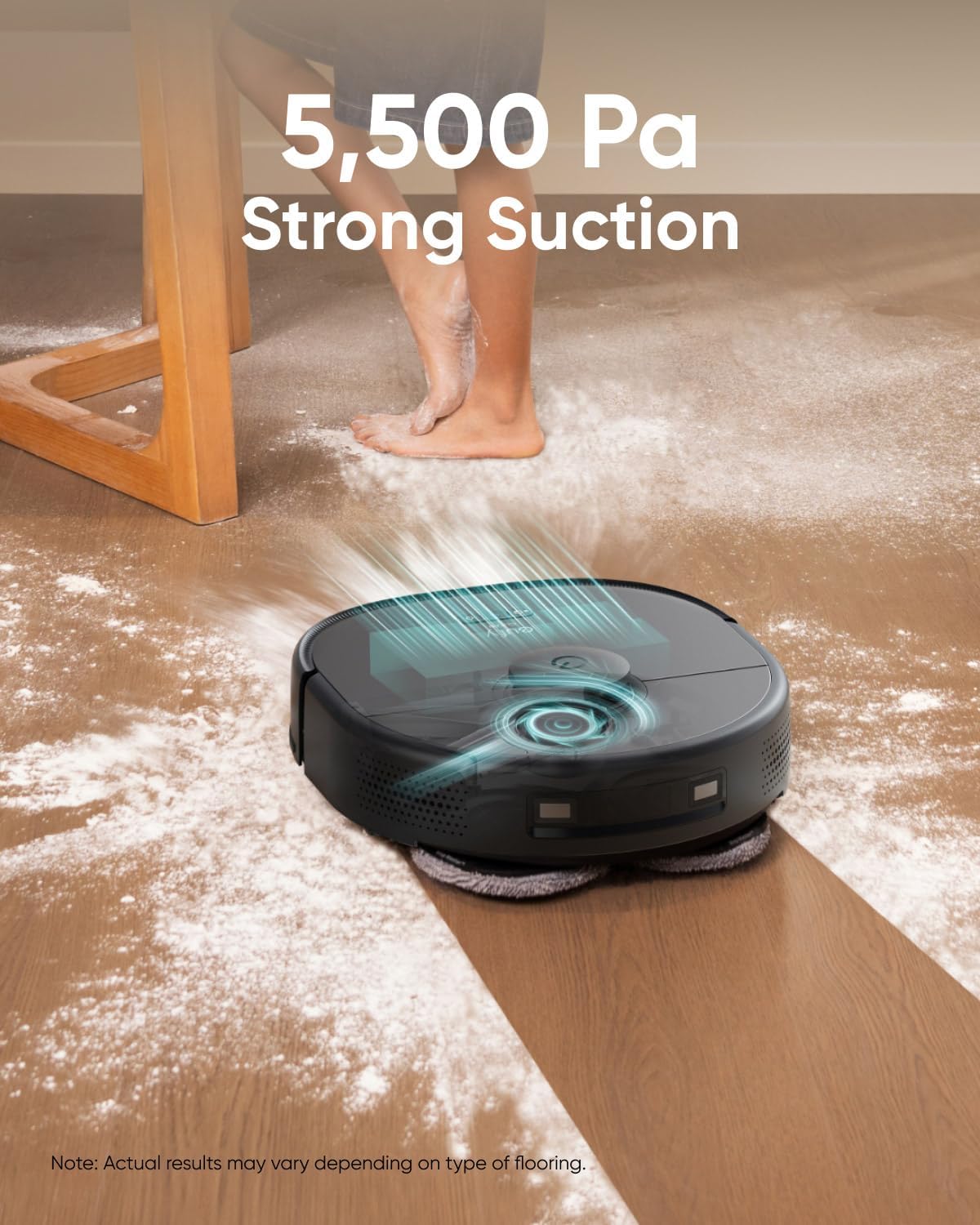 eufy Clean X9 Pro CleanerBot with MopMaster™ Adaptive Pressure Cleaning, 2 Rotating Mops, Carpet Detection with 12 mm Auto-Lifting Mops