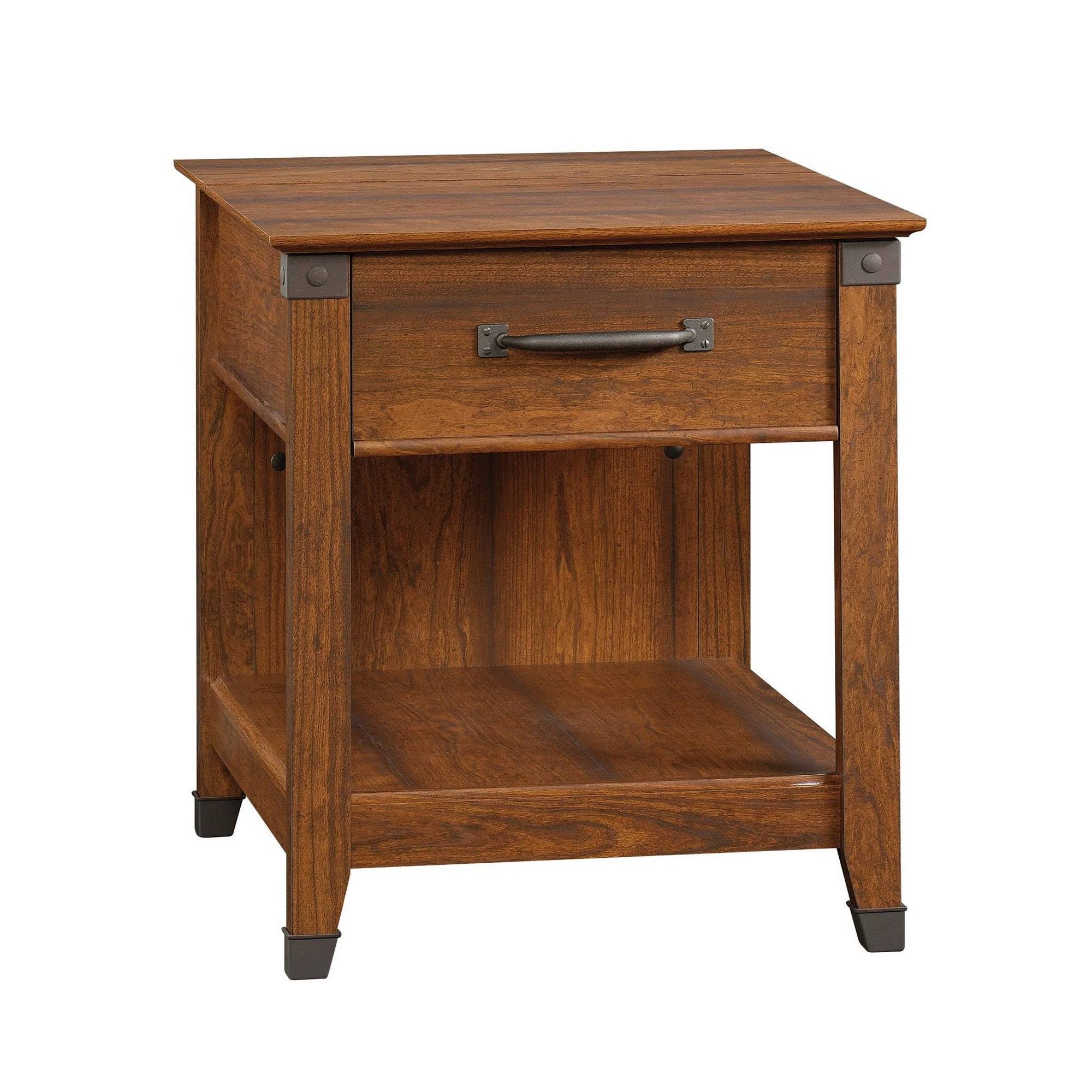 Sauder Carson Forge Smartcenter Side Table, Washington Cherry