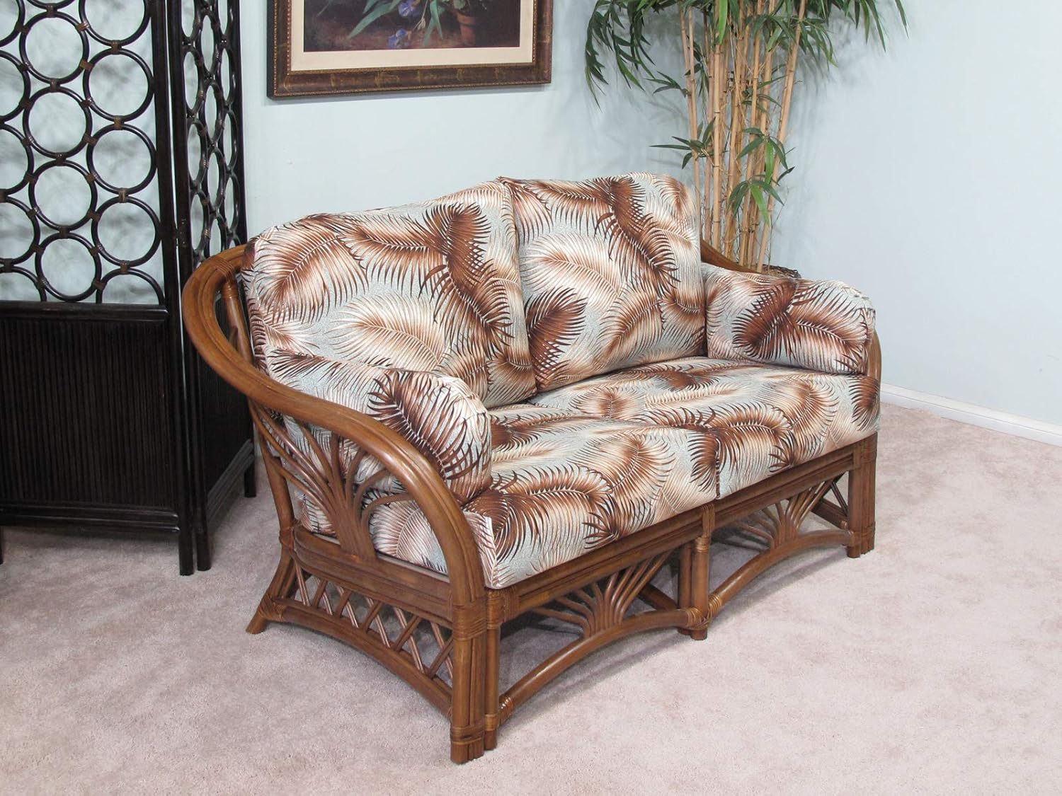 Rattan Living Room Furniture Loveseat (#1691AW-MS)