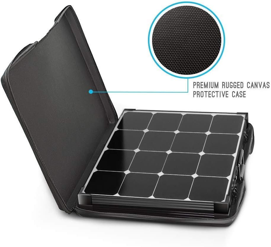 Renogy 200 Watt Off Grid Portable Foldable Solar Panel Suitcase Built-in Kickstand with Waterproof 20A Charger Controller, 200W-Waterproof