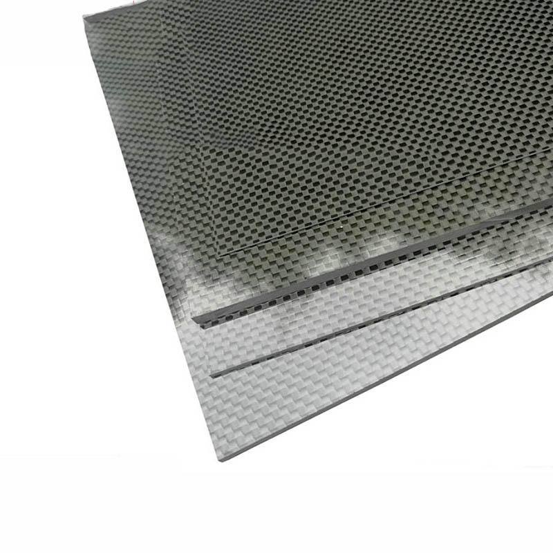 Banggood 300x500x(0.5-5)mm 3K Black Plain Weave Carbon Fiber Plate Sheet Glossy Carbon Fiber Board Panel High Composite RC Mater