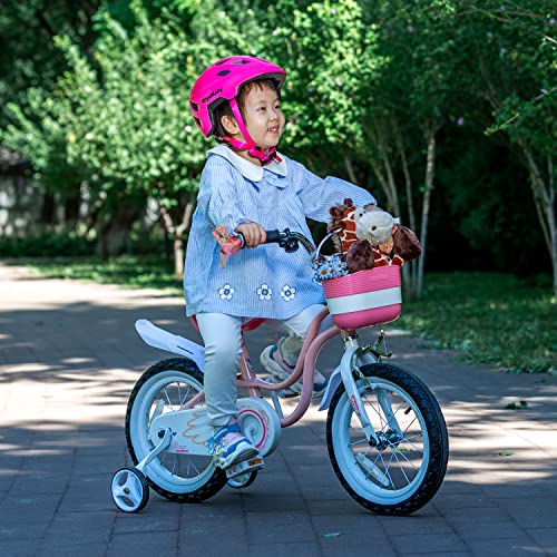 Royalbaby Princess Girls Kids Bike 12 14 16 18 20 Inch Children Bicycle with Basket for Age 3-12 Years