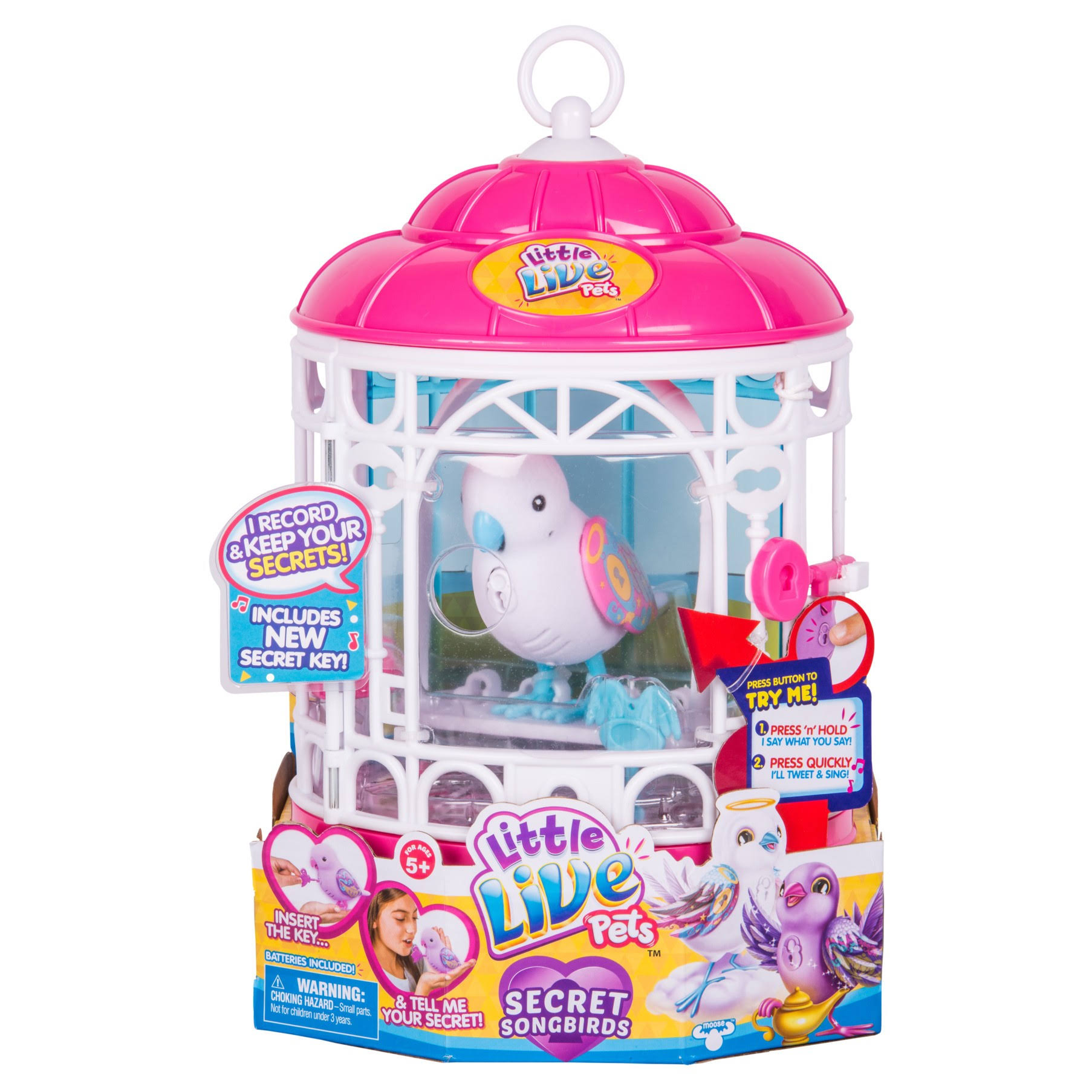 Little Live Pets Bird with Cage - Secret Angie