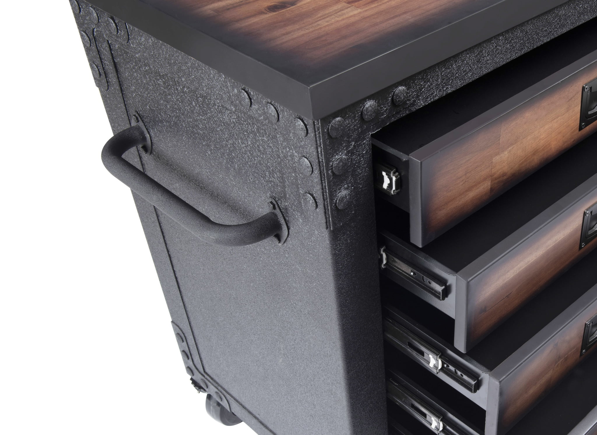 DuraMax 48 in. 5-Drawers Rolling Tool Chest with Wood Top