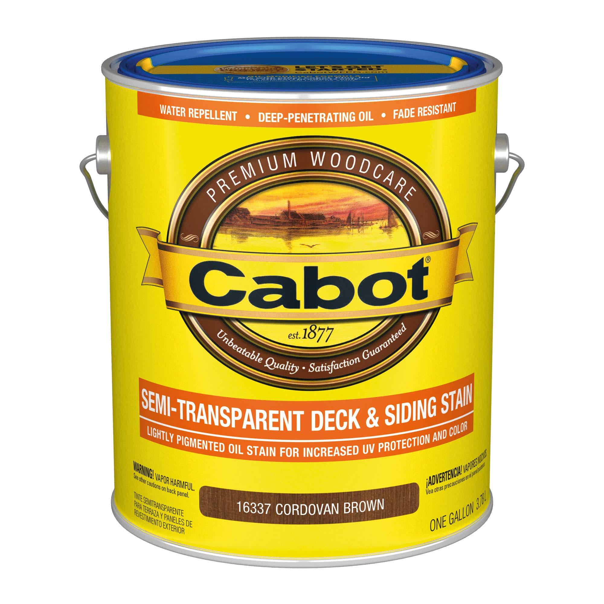 Cabot 01-16337 Semi Transparent Deck u0026 Siding Stain