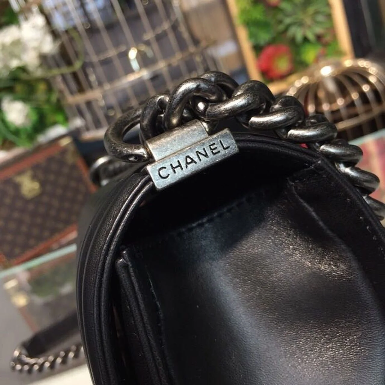 Chanel Boy Handbag Silver Hardware Black For Women, Women&rsquo;s Bags, Shoulder And Crossbody Bags 9.8in/25cm A67086