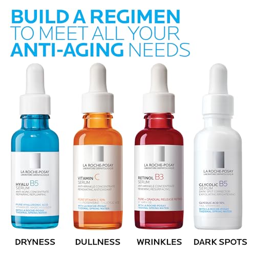 La Roche-Posay Glycolic Acid Serum with Kojic Acid and Vitamin B5, Reduces Dark Spots and Discoloration
