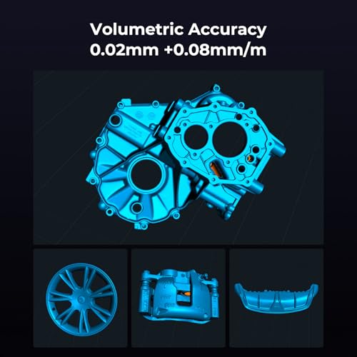 Creality CR-Scan Raptor Pro 3D Scanner for 3D Printing, 22+7 Blue Laser Lines, 30-60fps High Frame Scanning, 24-Bit Full-Color Scans