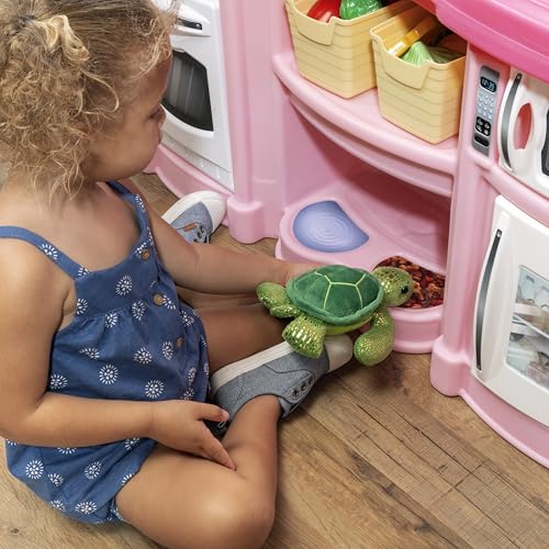 Step2 Fun with Friends Kids Kitchen Playset, Indoor/Outdoor Kitchenette, Interactive Play with Lights and Sounds, Durable Plastic