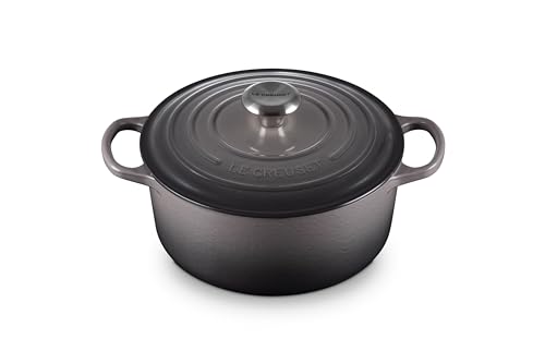 Le Creuset Enameled Cast Iron Signature Round Dutch Oven, 5.5 qt., Cerise