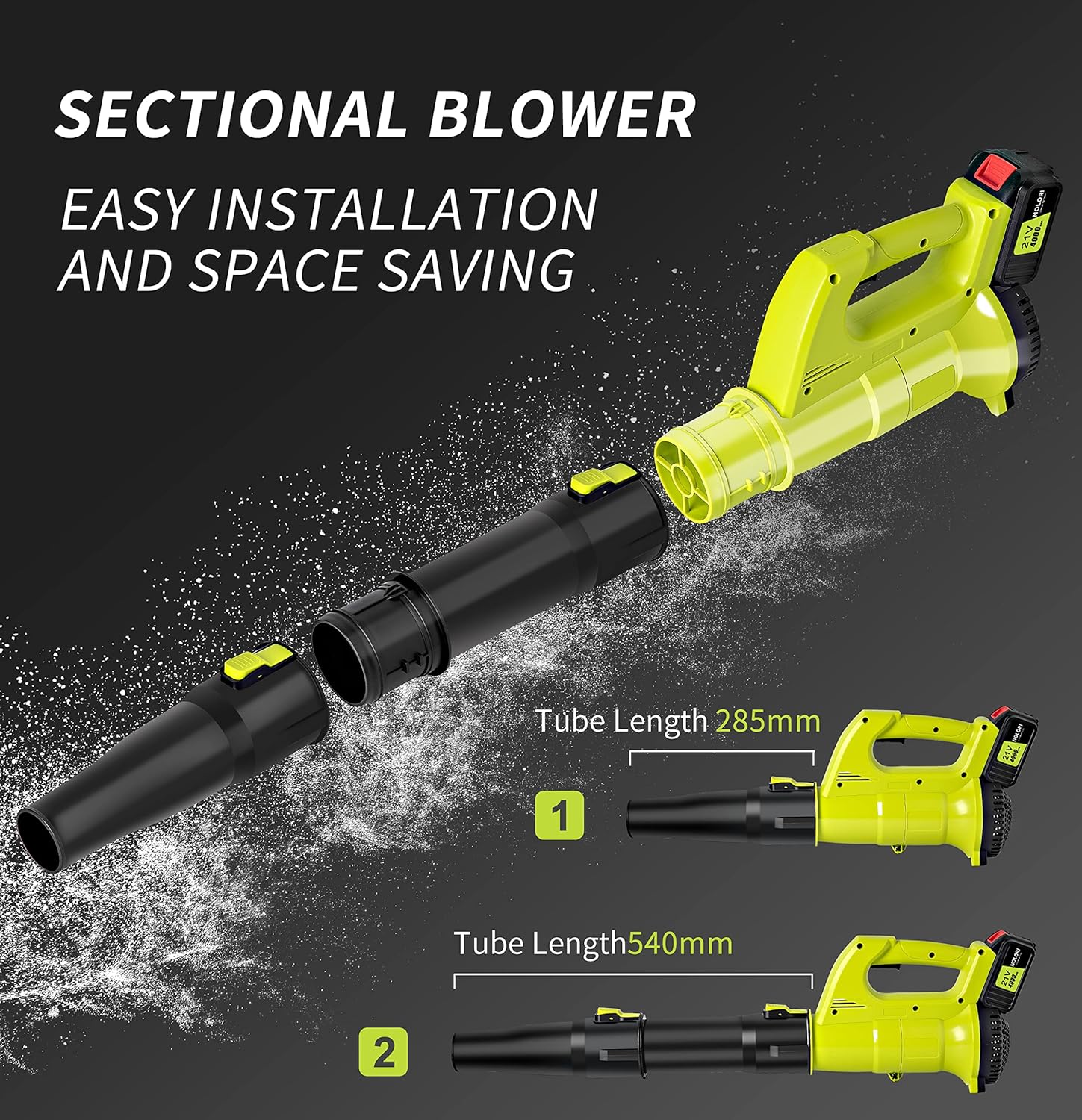 NOLORI Leaf Blower Cordless , Handheld Small Leaf Blower with 20V 4.0Ah Battery ,130MPH Battery Powered Blower for Lawn Care,Dust
